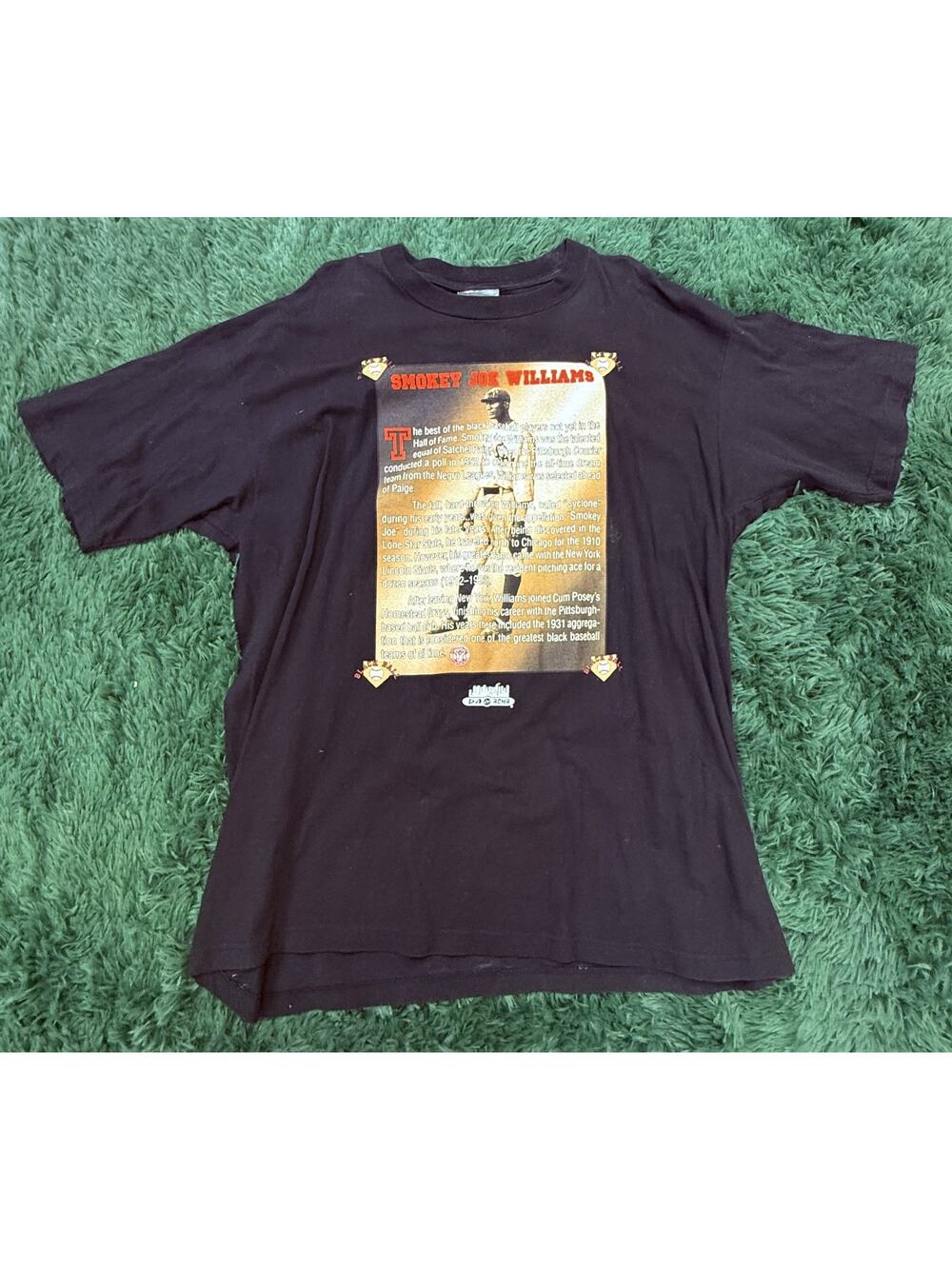Vintage Smokey Joe Williams Negro Leagues Baseball T-Shirt 2XL Da Bomb